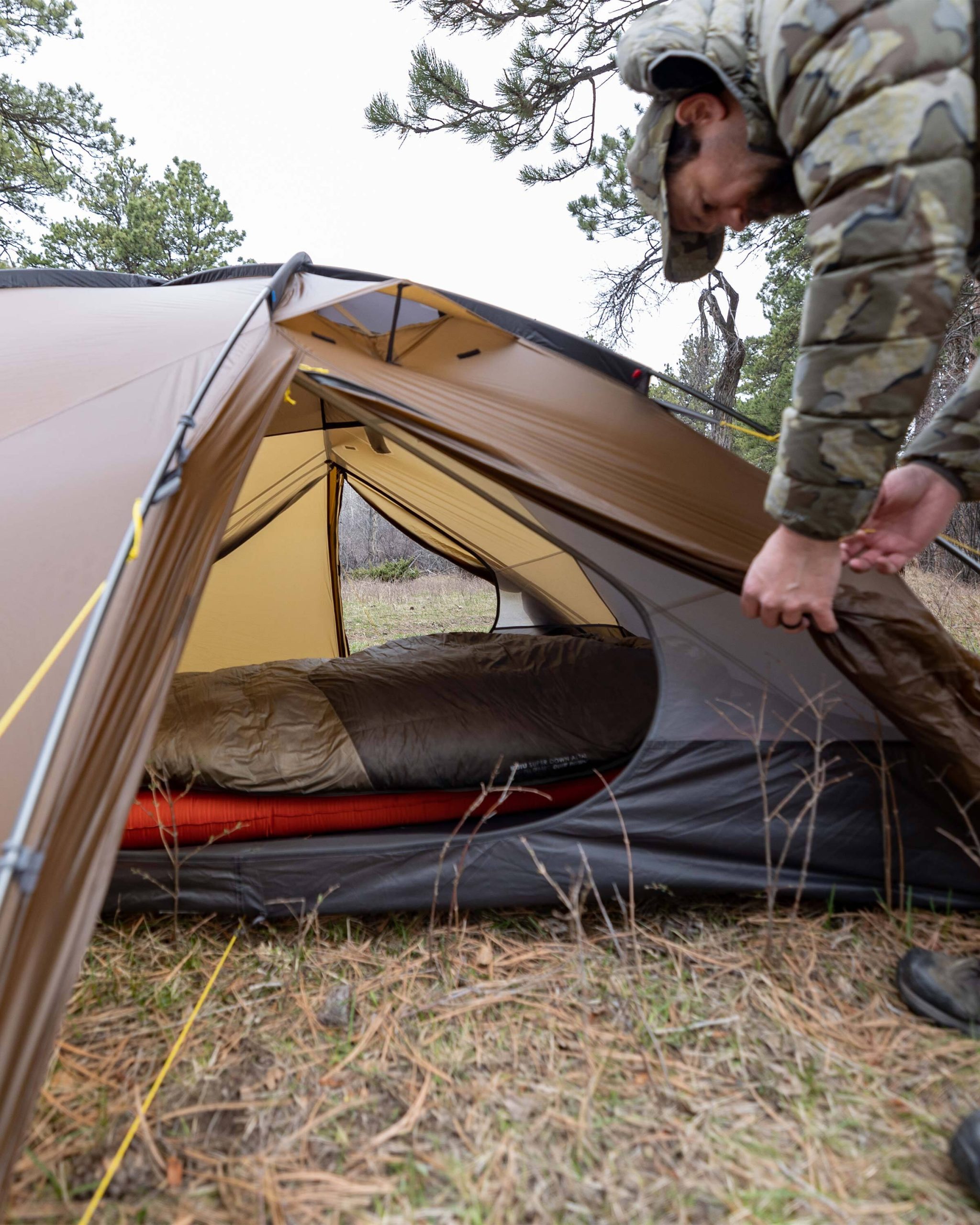 Mountain Star 3 Person Tent Set | Gunmetal-Camel - 图片 11