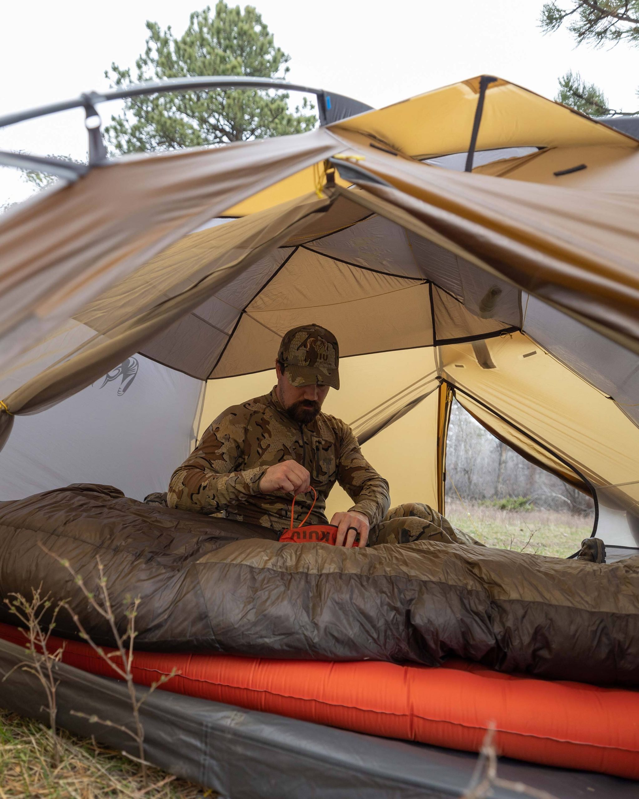 Mountain Star 3 Person Tent Set | Gunmetal-Camel - 图片 12