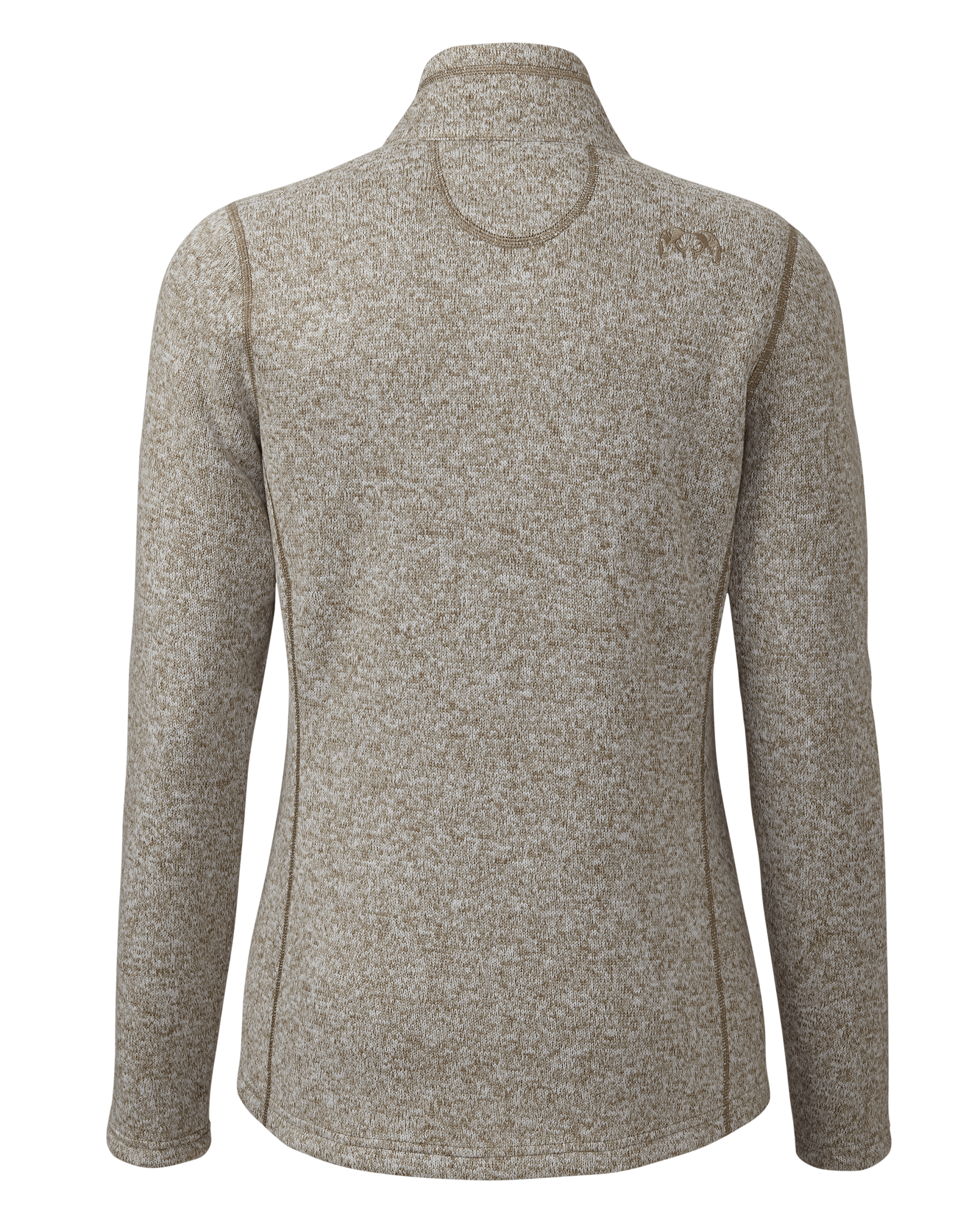 Women's Base Camp Full Zip Sweater | Khaki White Heather - 图片 2