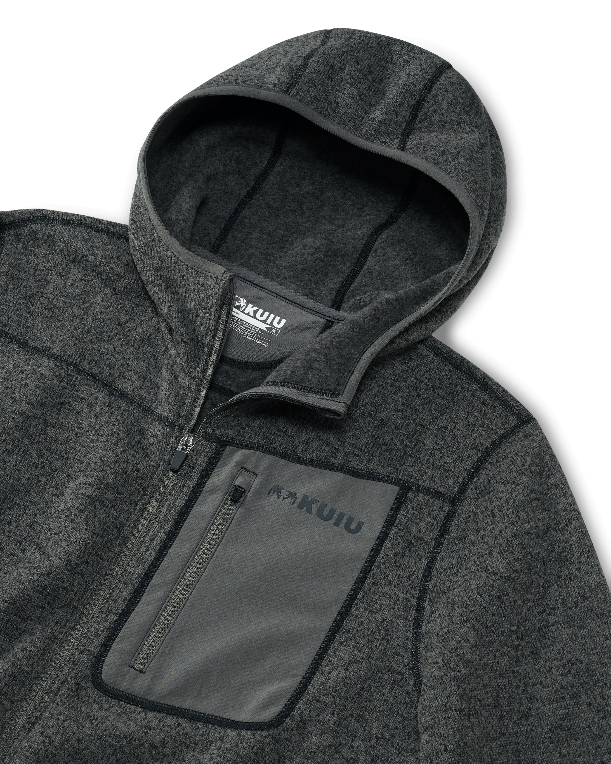 Base Camp Hooded Sweater | Charcoal Heather - 图片 3