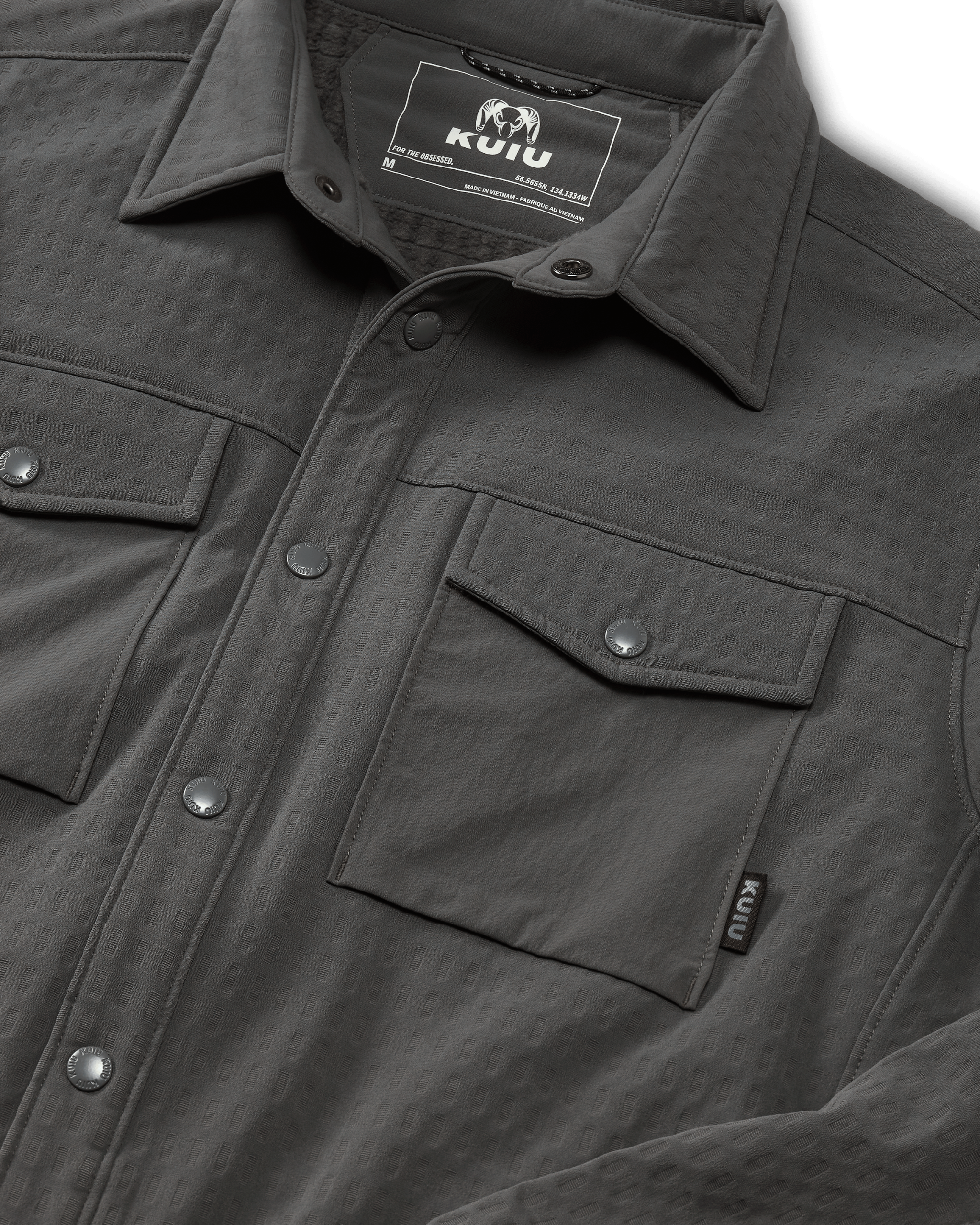 Blockfield Fleece Shirt Jacket | Gunmetal - 图片 3