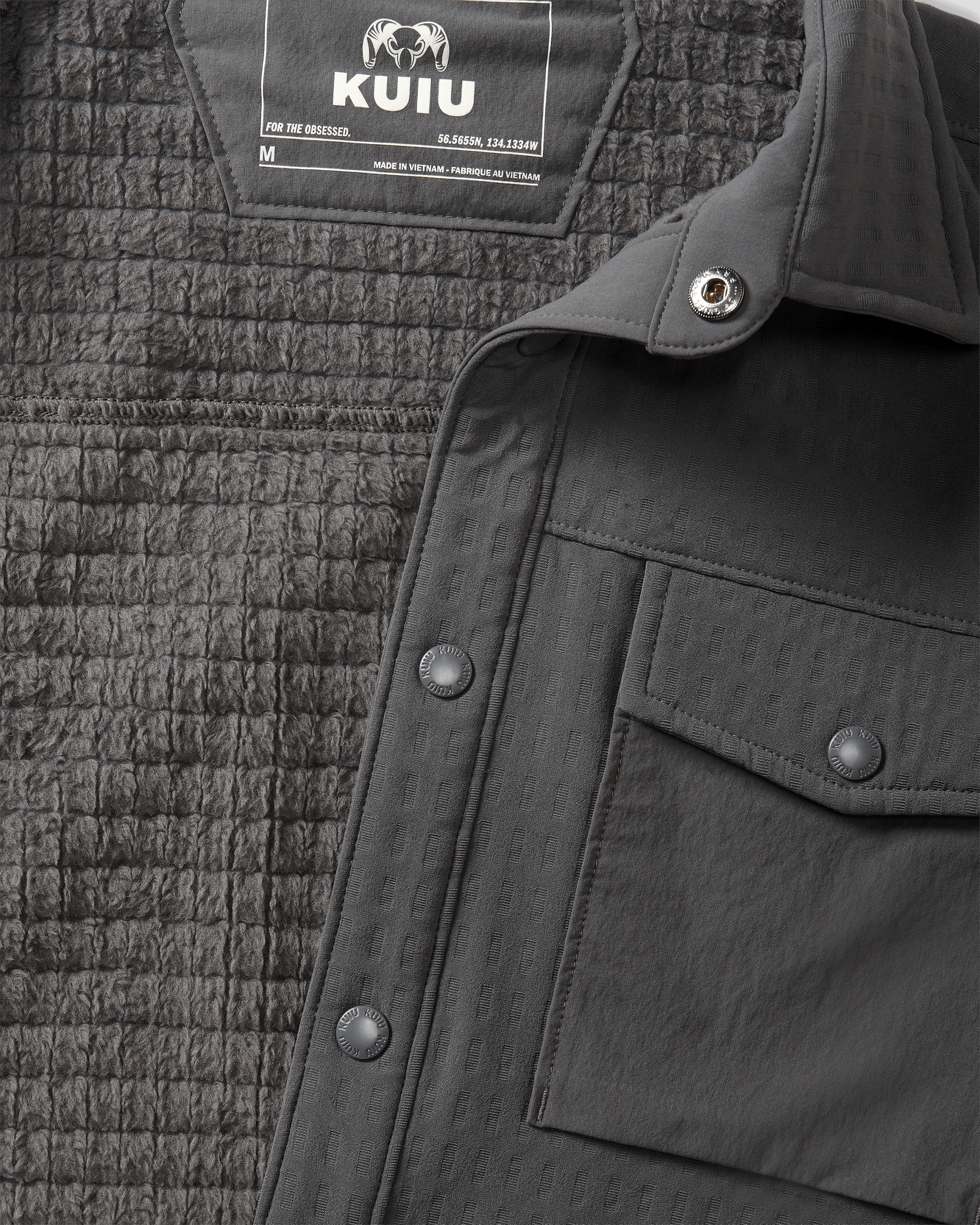 Blockfield Fleece Shirt Jacket | Gunmetal - 图片 4
