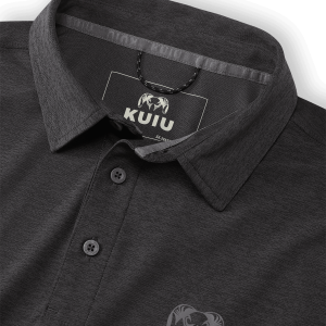 Alternative view of KUIU Performance Polo | Heather Black