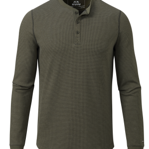 Canyon Waffle Henley | Army Heather
