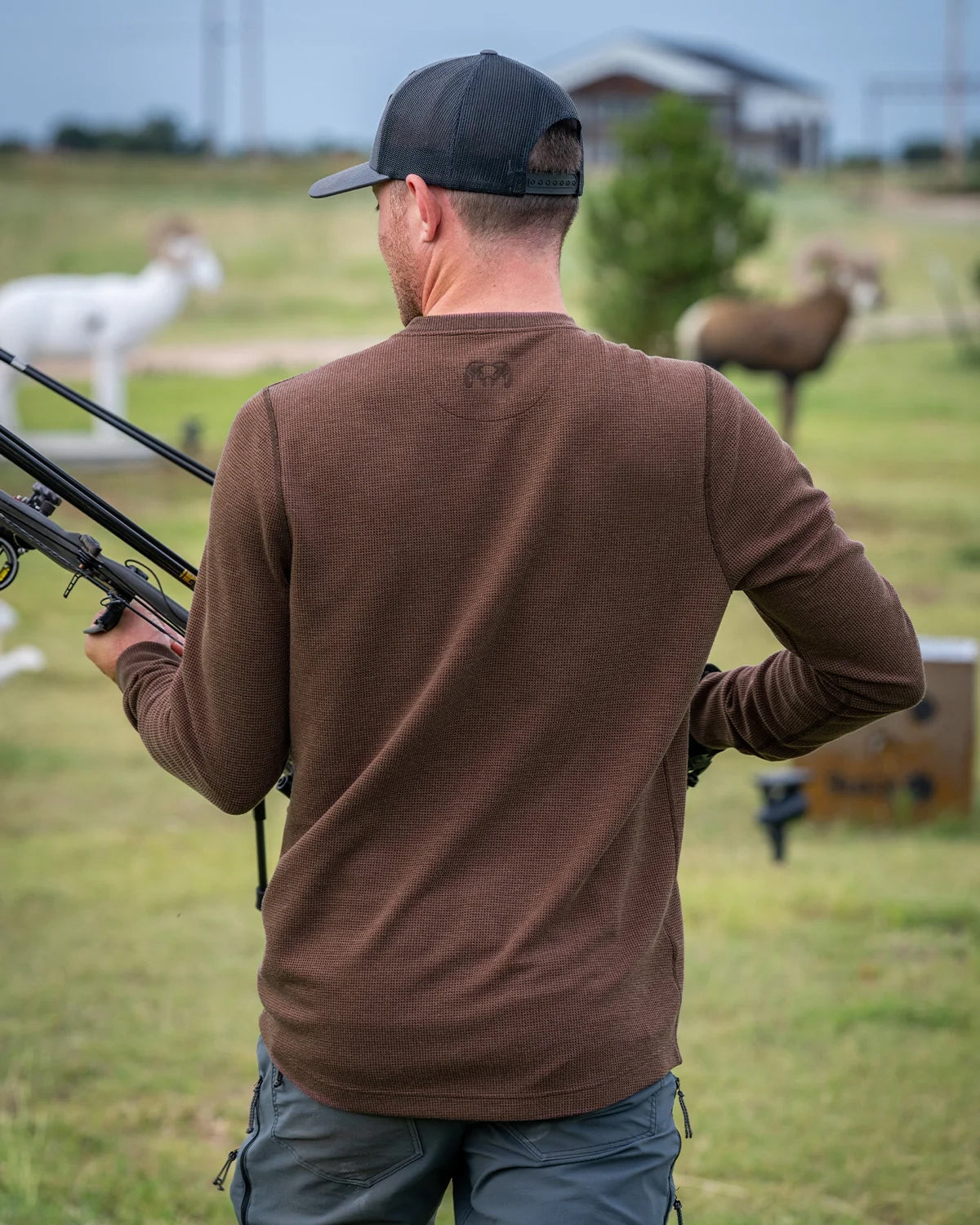 Canyon Waffle Henley | Army Heather - 图片 4