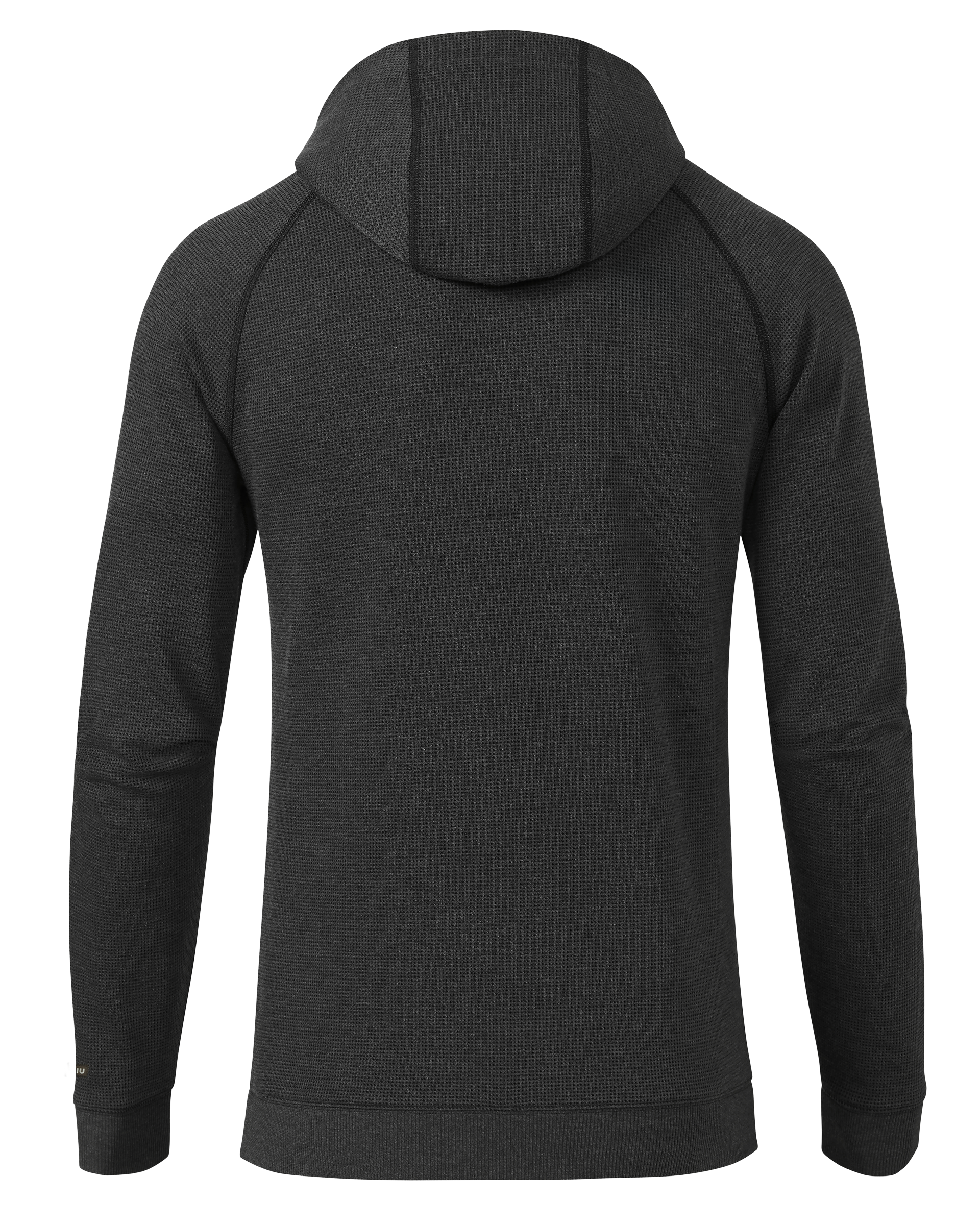 Canyon Waffle Hoodie | Black Heather - 图片 2