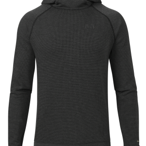 Canyon Waffle Hoodie | Black Heather