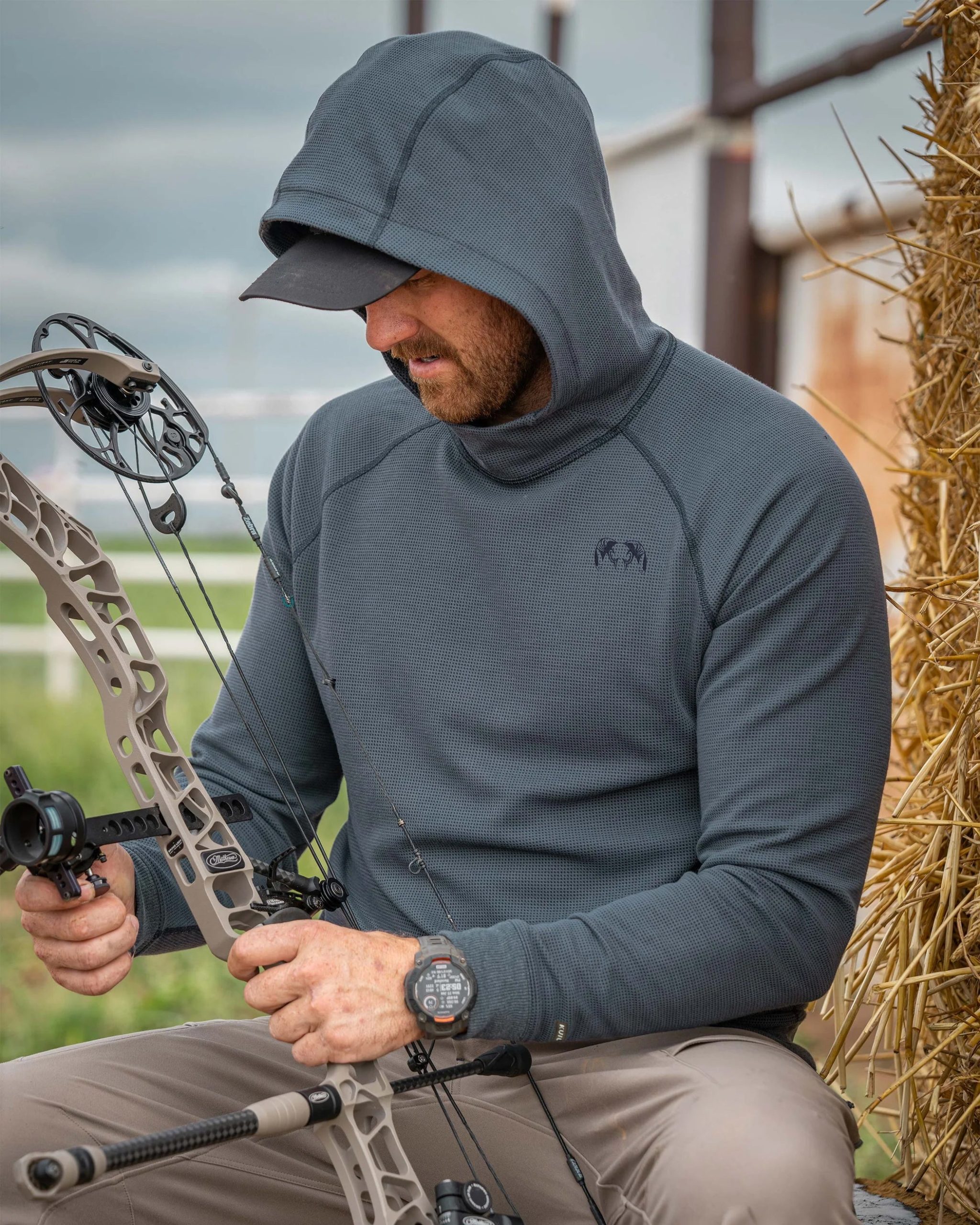 Canyon Waffle Hoodie | Army Heather - 图片 3