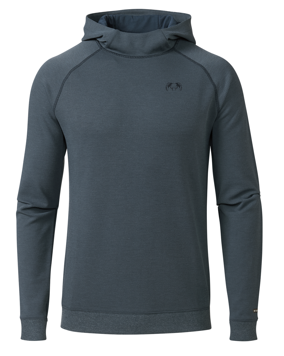 Canyon Waffle Hoodie | Steel Blue Heather
