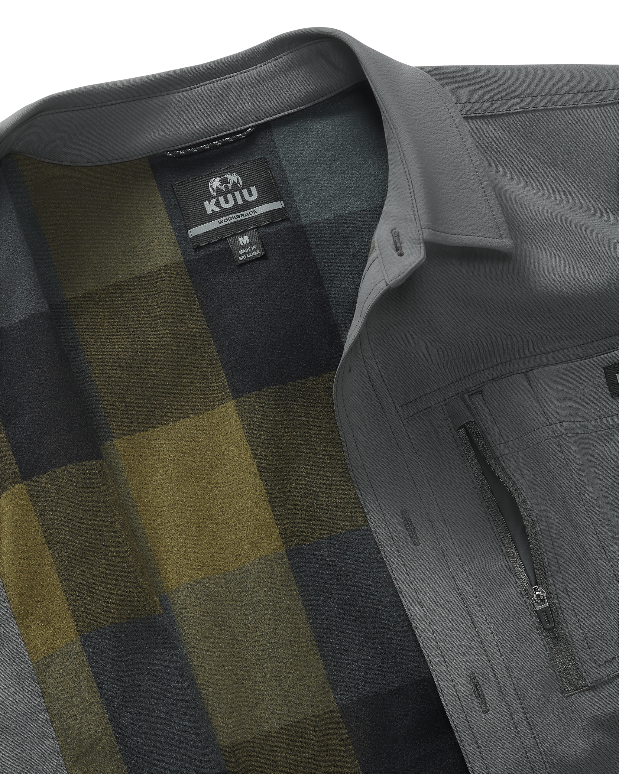 Motive Flannel Lined Shirt Jacket | Gunmetal - 图片 2