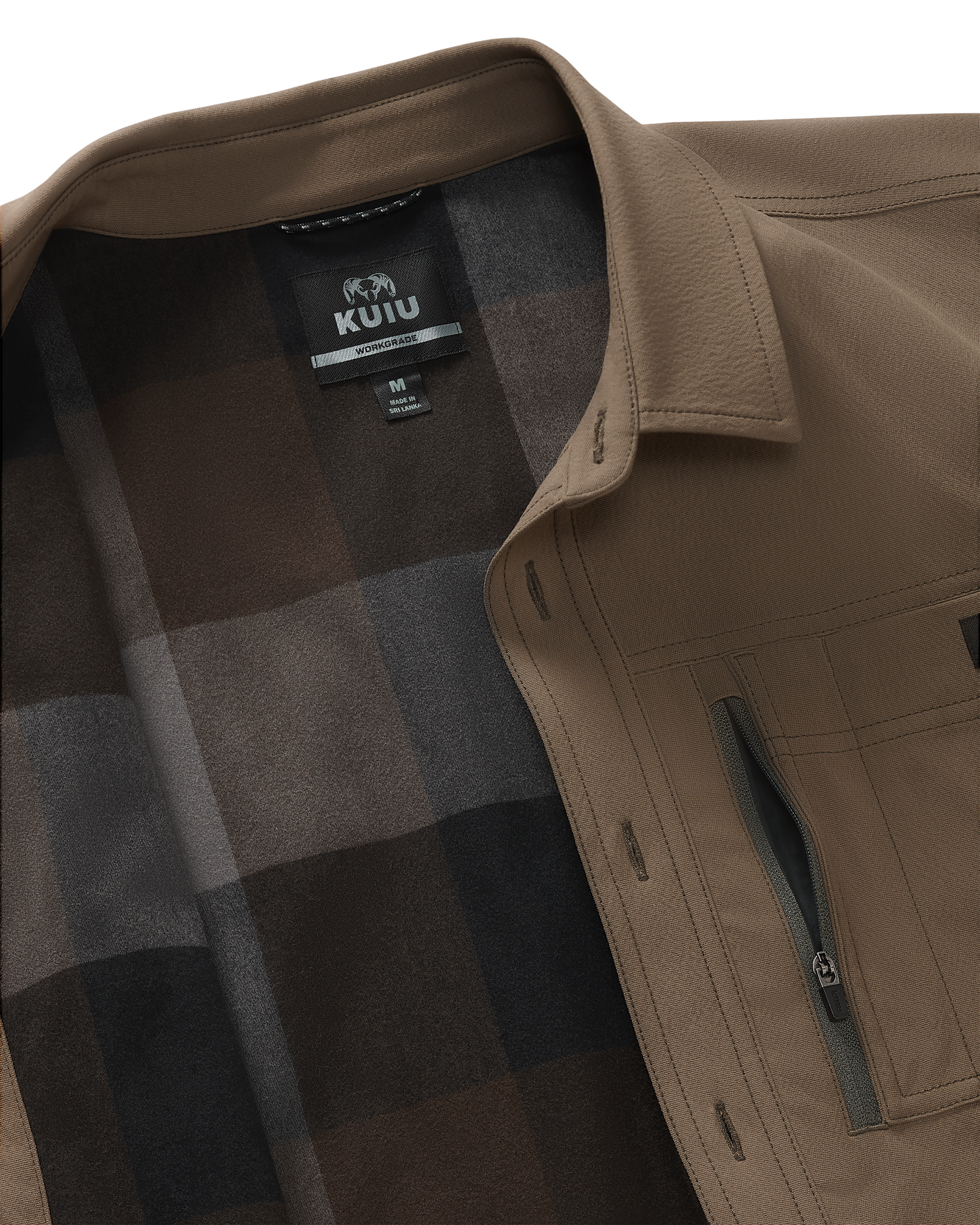 Motive Flannel Lined Shirt Jacket | Major Brown - 图片 2