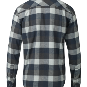 Alternative view of Field Flannel Shirt | Steel Blue Trio