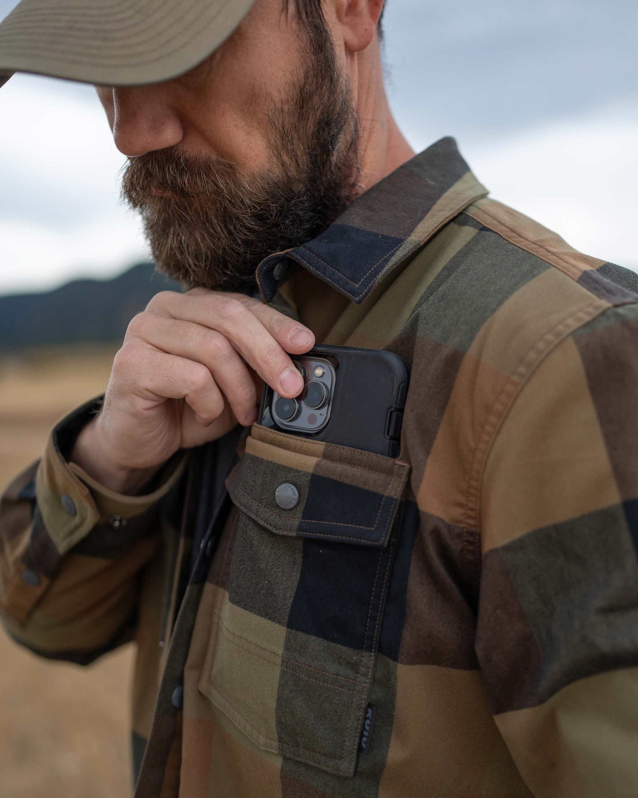 Field Flannel Fleece Shirt Jacket | Valo Plaid - 图片 8