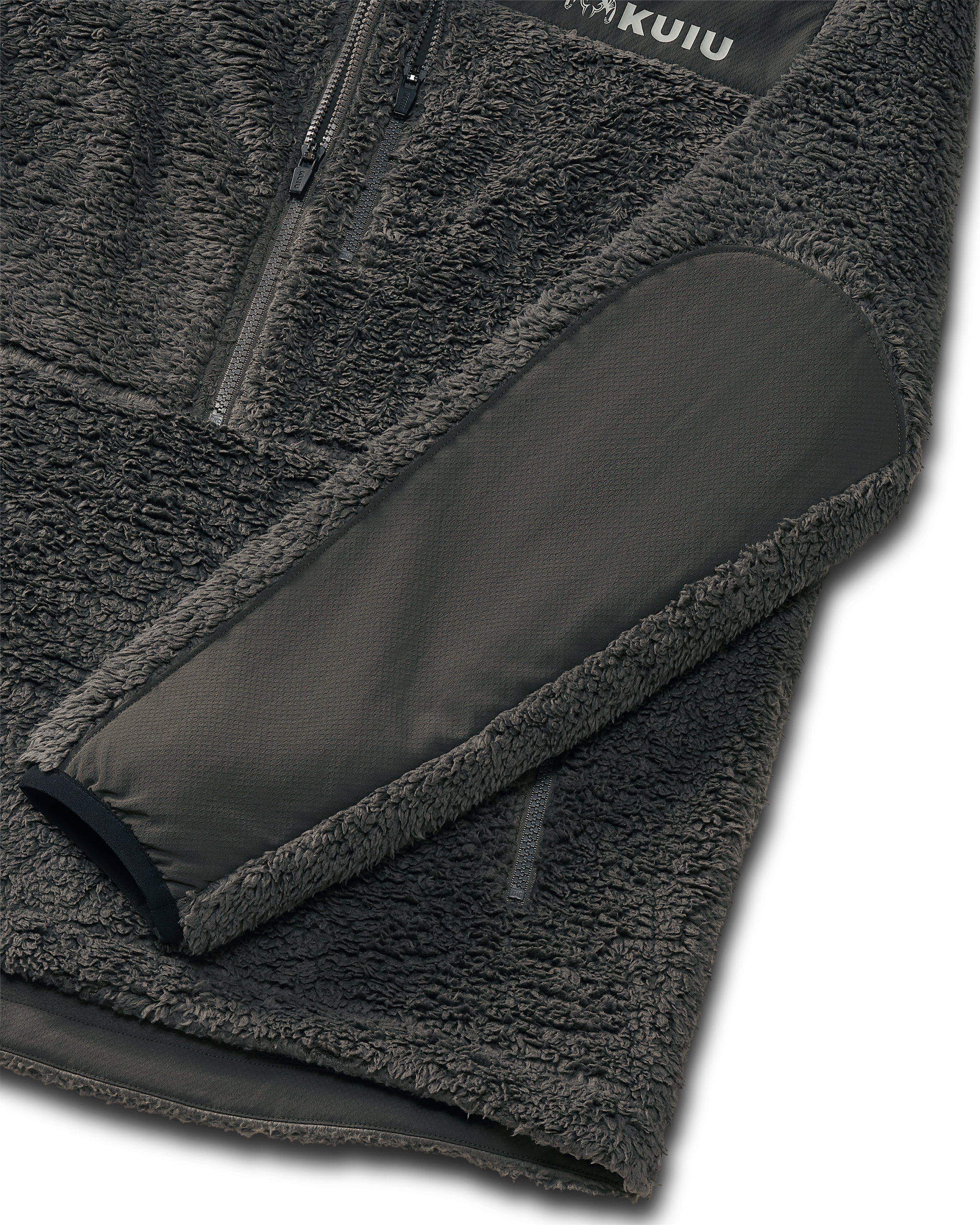 Sherpa Fleece Zip Pullover | Asphalt - 图片 3