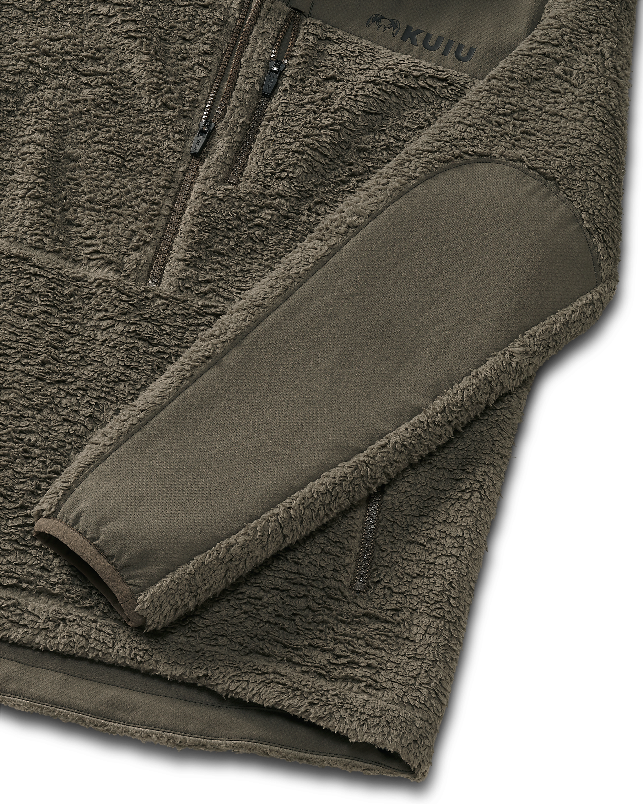 Sherpa Fleece Zip Pullover | Ash - 图片 3