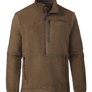 Sherpa Fleece Zip Pullover | Grizzly