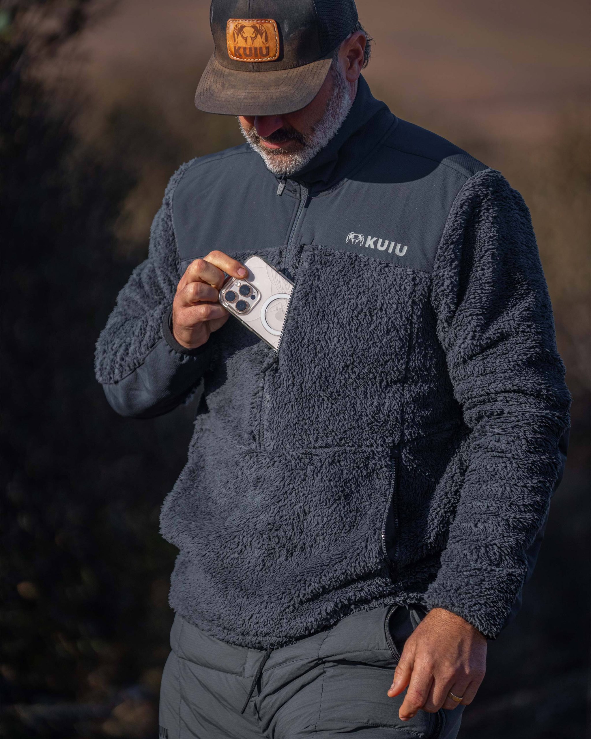 Sherpa Fleece Zip Pullover | Nightfall - 图片 5