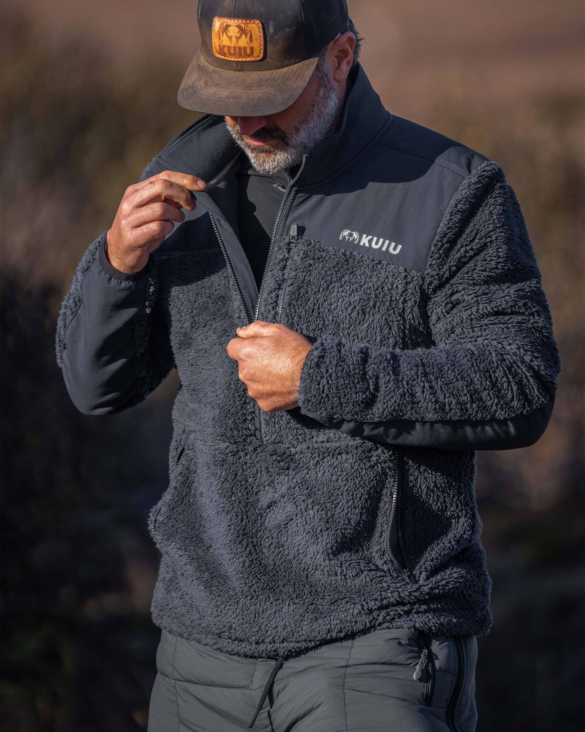 Sherpa Fleece Zip Pullover | Nightfall - 图片 4