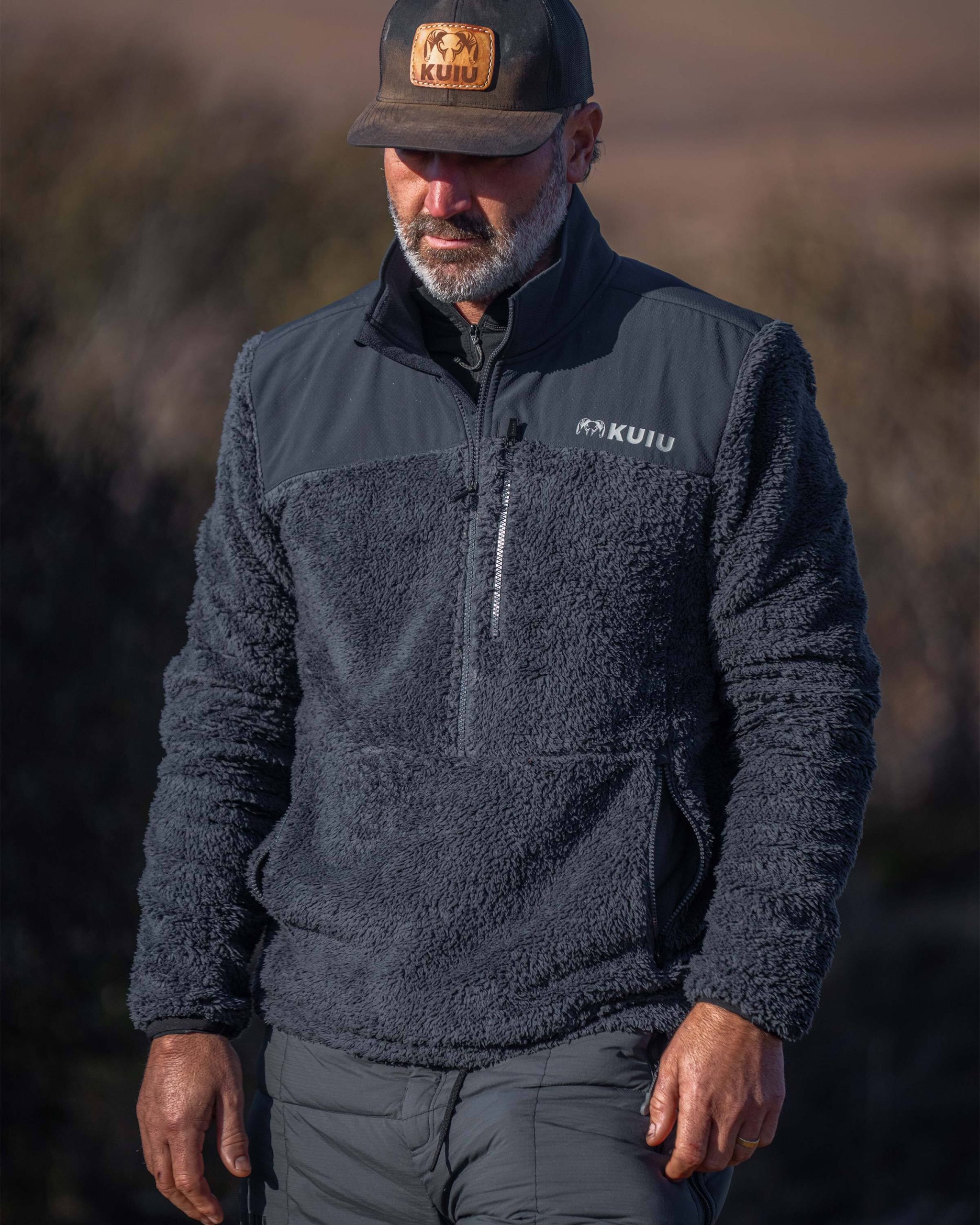 Sherpa Fleece Zip Pullover | Grizzly - 图片 4