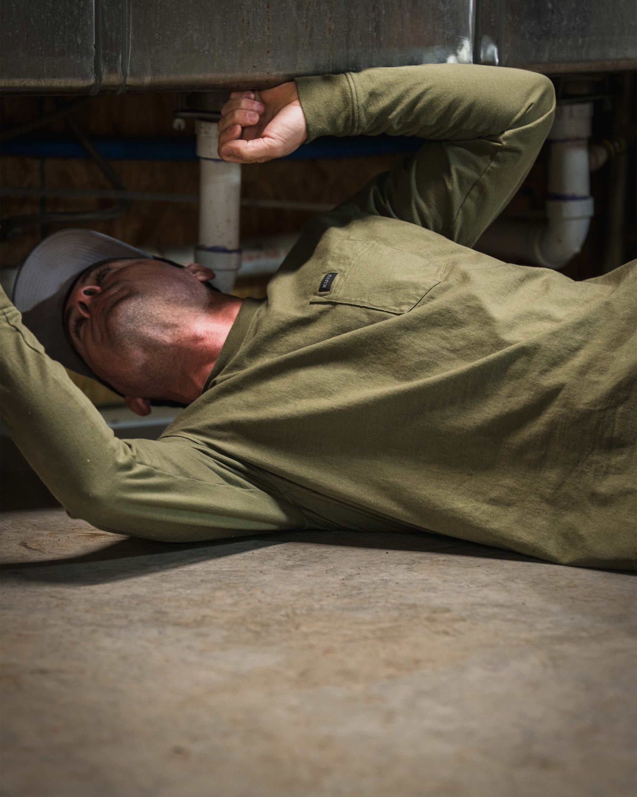 Workgrade LS Pocket Crew | Steel Blue - 图片 7
