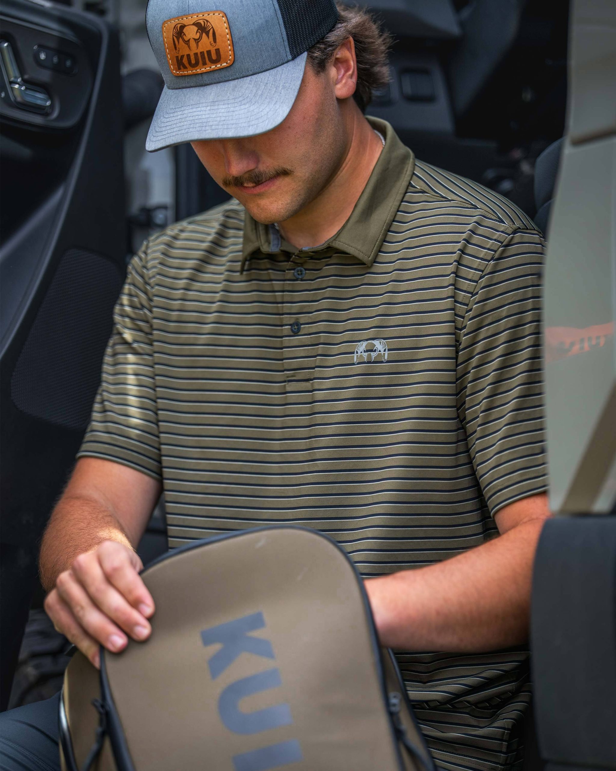 KUIU Performance Polo Stripe | Evergreen Stripe - 图片 6
