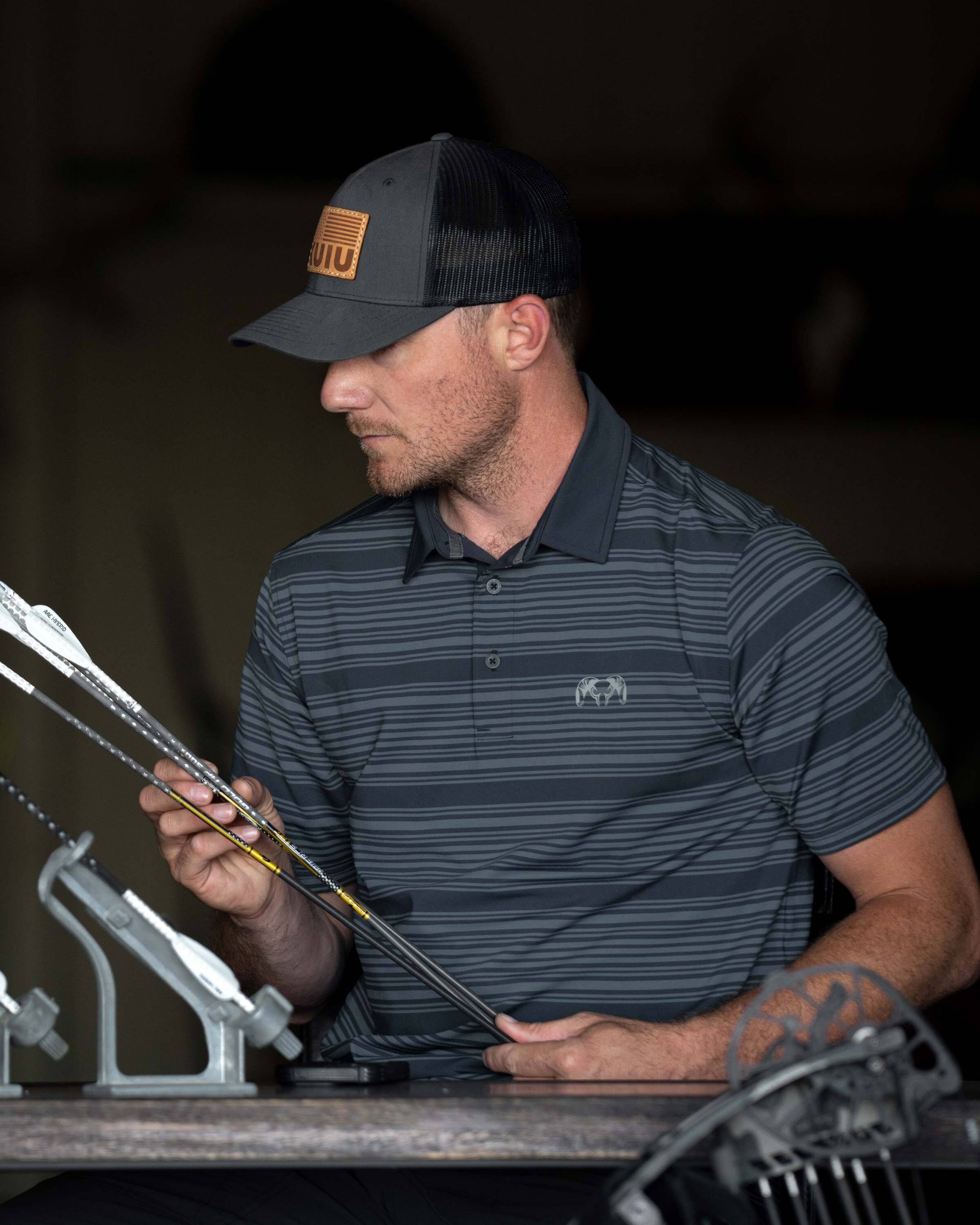 KUIU Performance Polo Stripe | Steel Blue Stripe - 图片 5