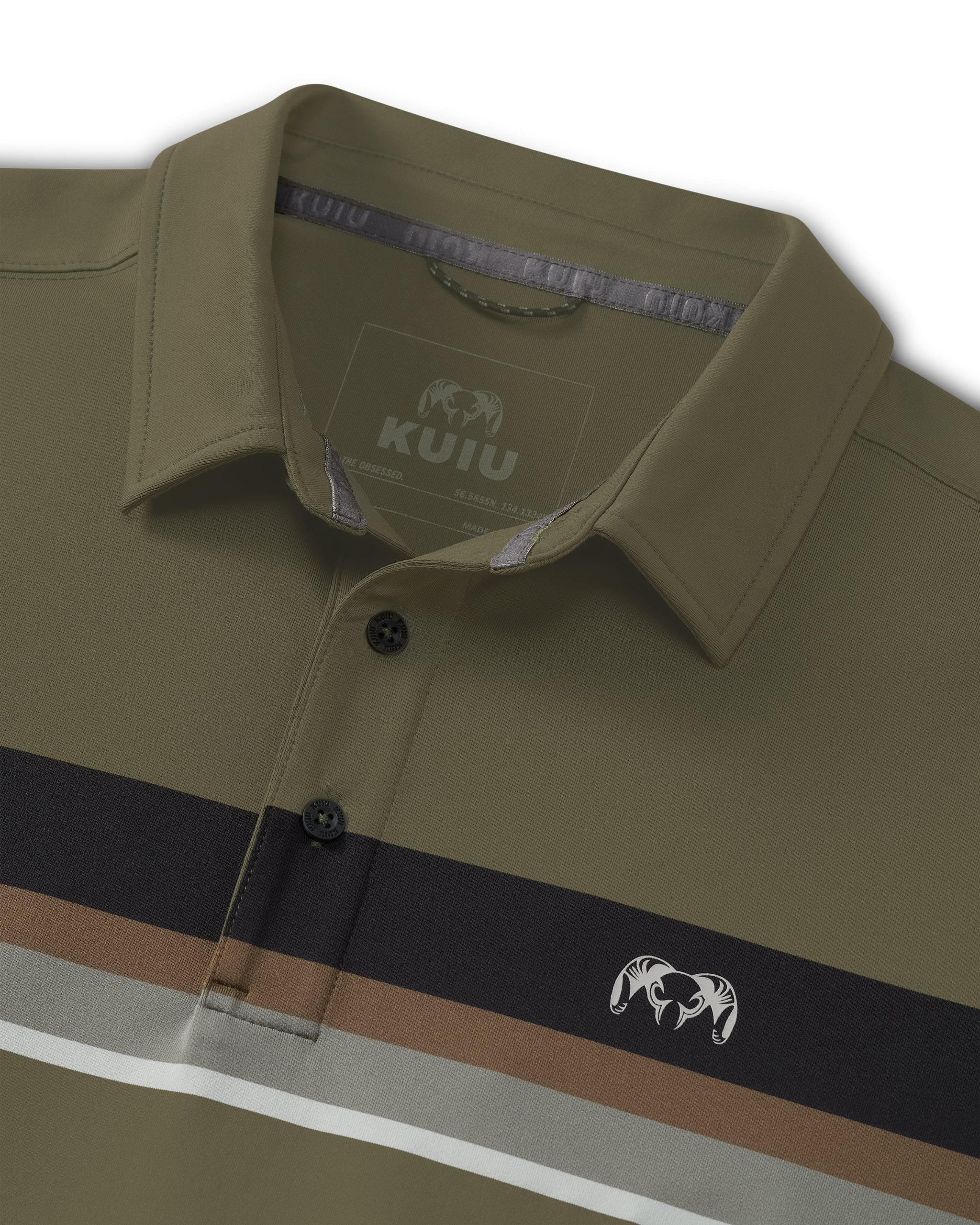 KUIU Performance Polo Stripe | Evergreen Chest Stripe - 图片 2