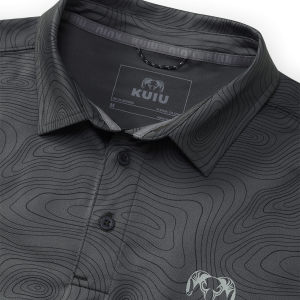Alternative view of KUIU Performance Polo Topo | Gunmetal Topo