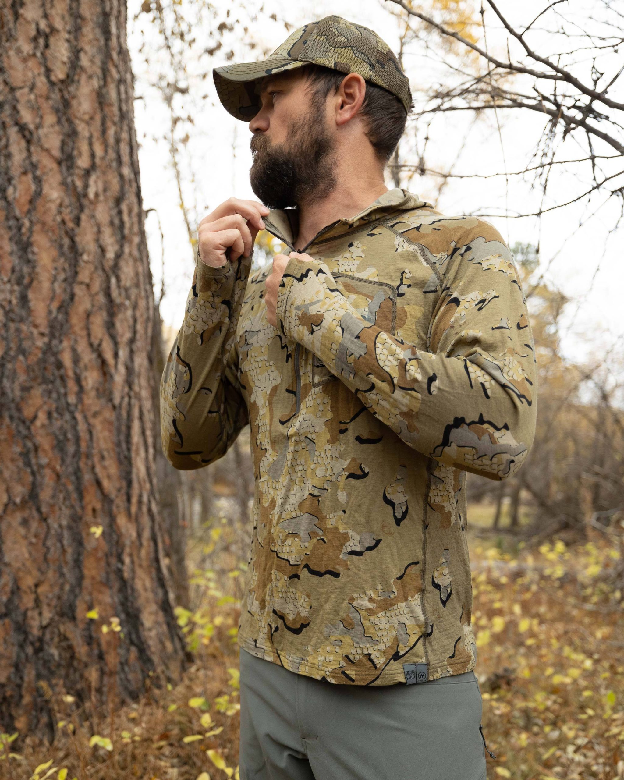 ULTRA Merino 145 Zip-T Hunting Hoodie | Ash - 图片 4