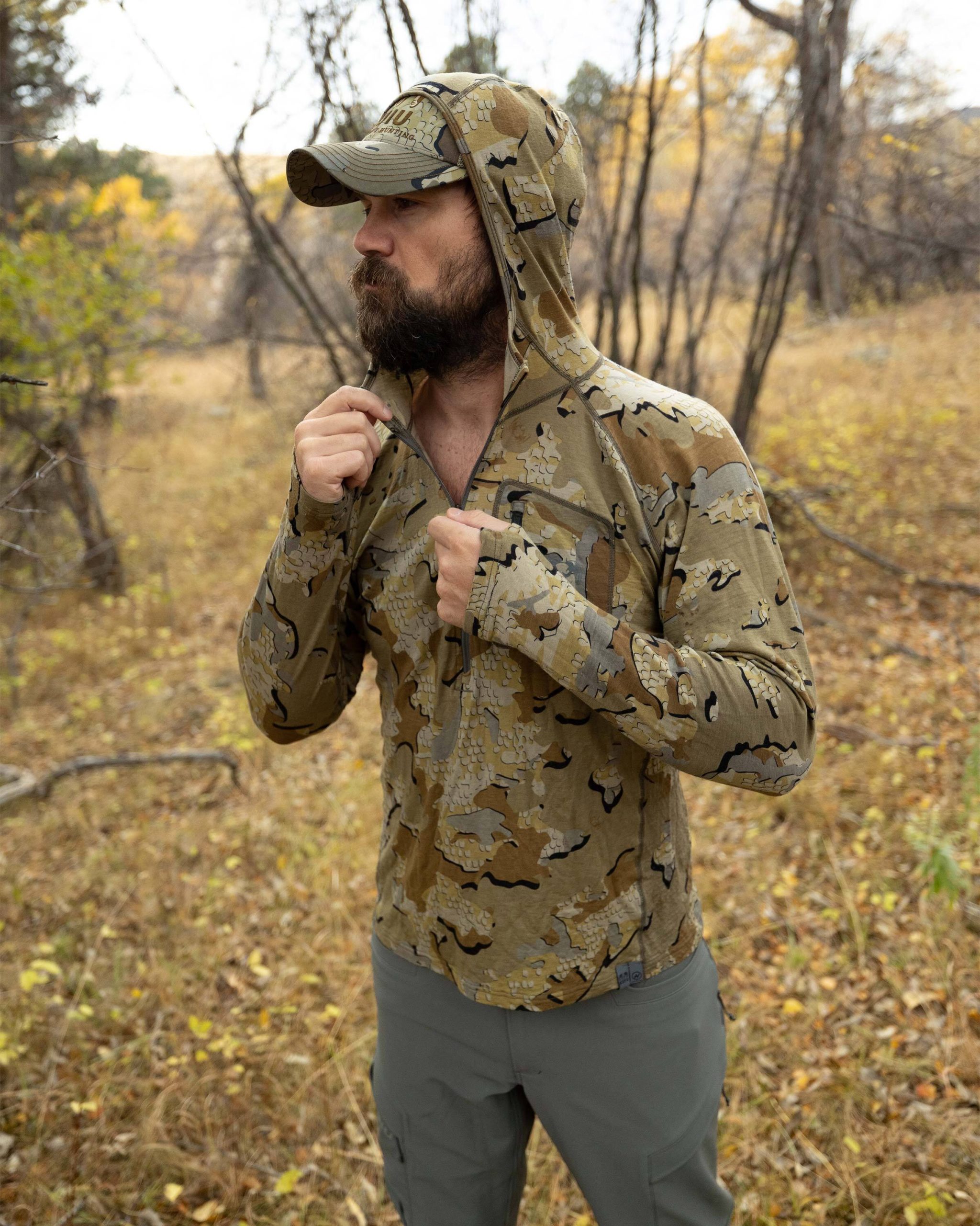ULTRA Merino 145 Zip-T Hunting Hoodie | Ash - 图片 5