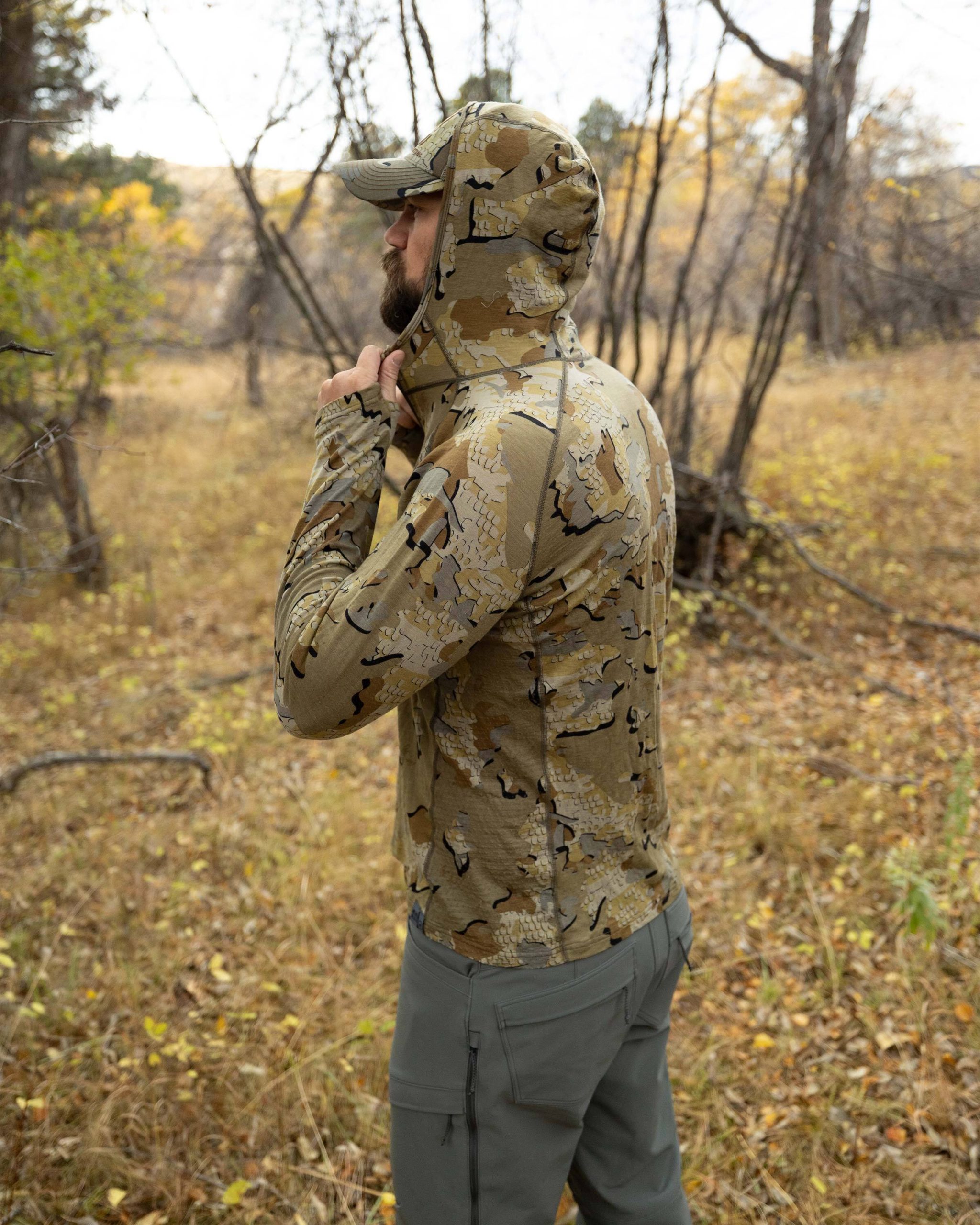ULTRA Merino 145 Zip-T Hunting Hoodie | Ash - 图片 6
