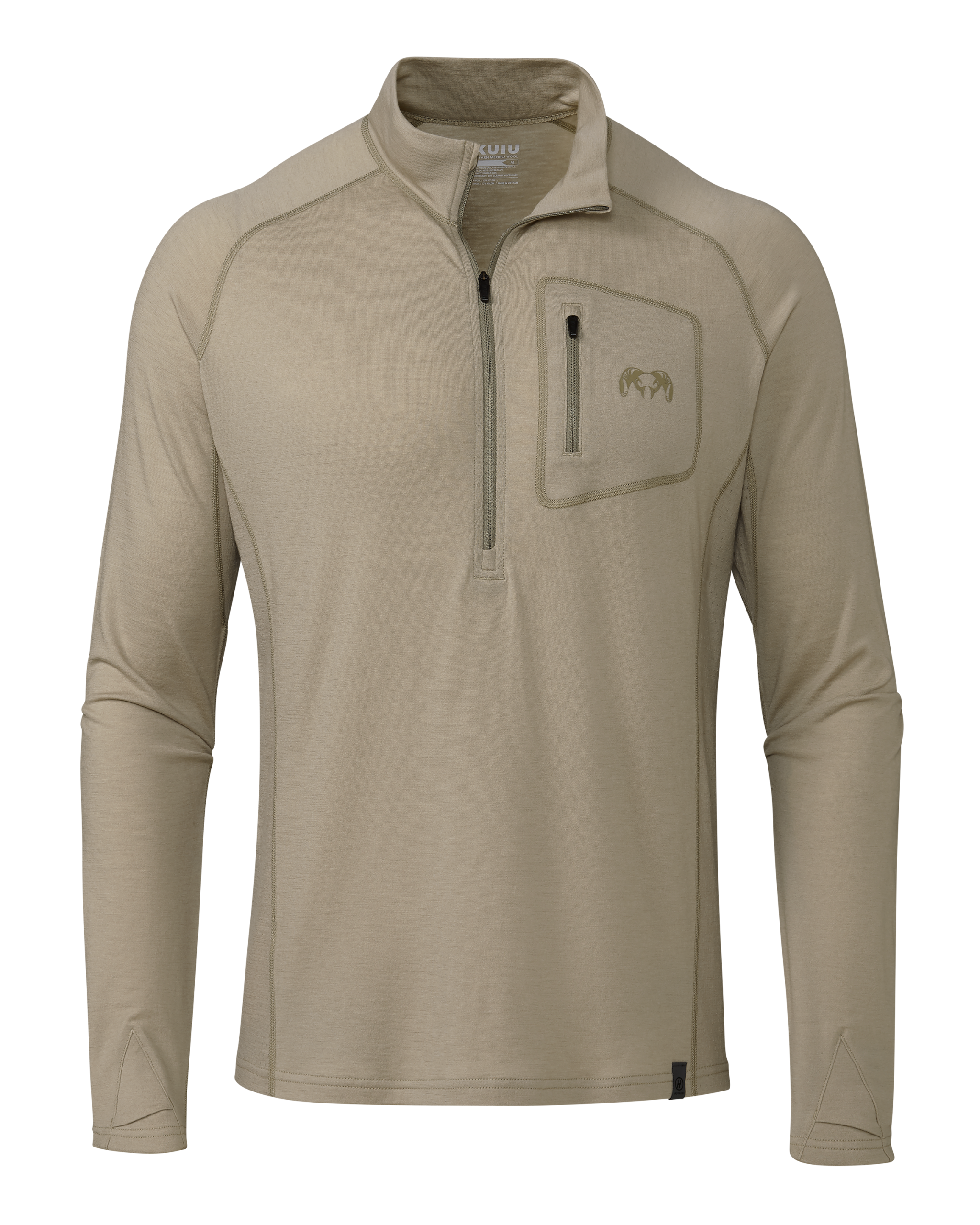 ULTRA Merino 145 Zip-T Hunting Shirt | Bone