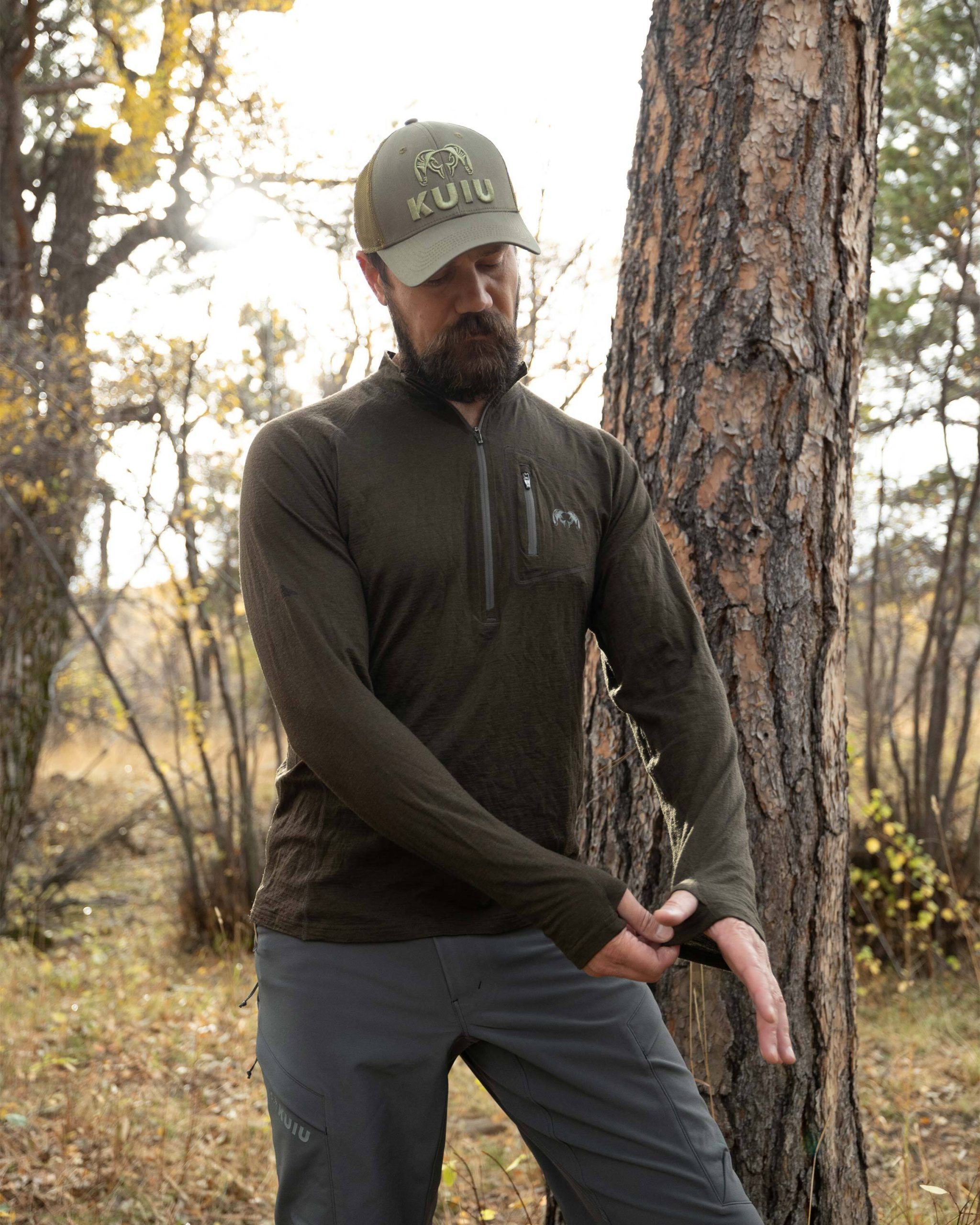 ULTRA Merino 145 Zip-T Hunting Shirt | Ash - 图片 4