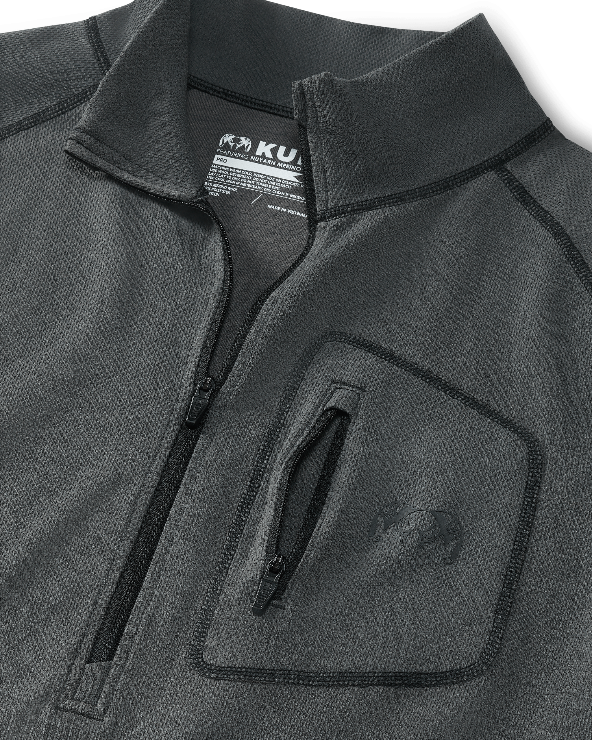 PRO Merino 200 Zip-T | Gunmetal - 图片 2