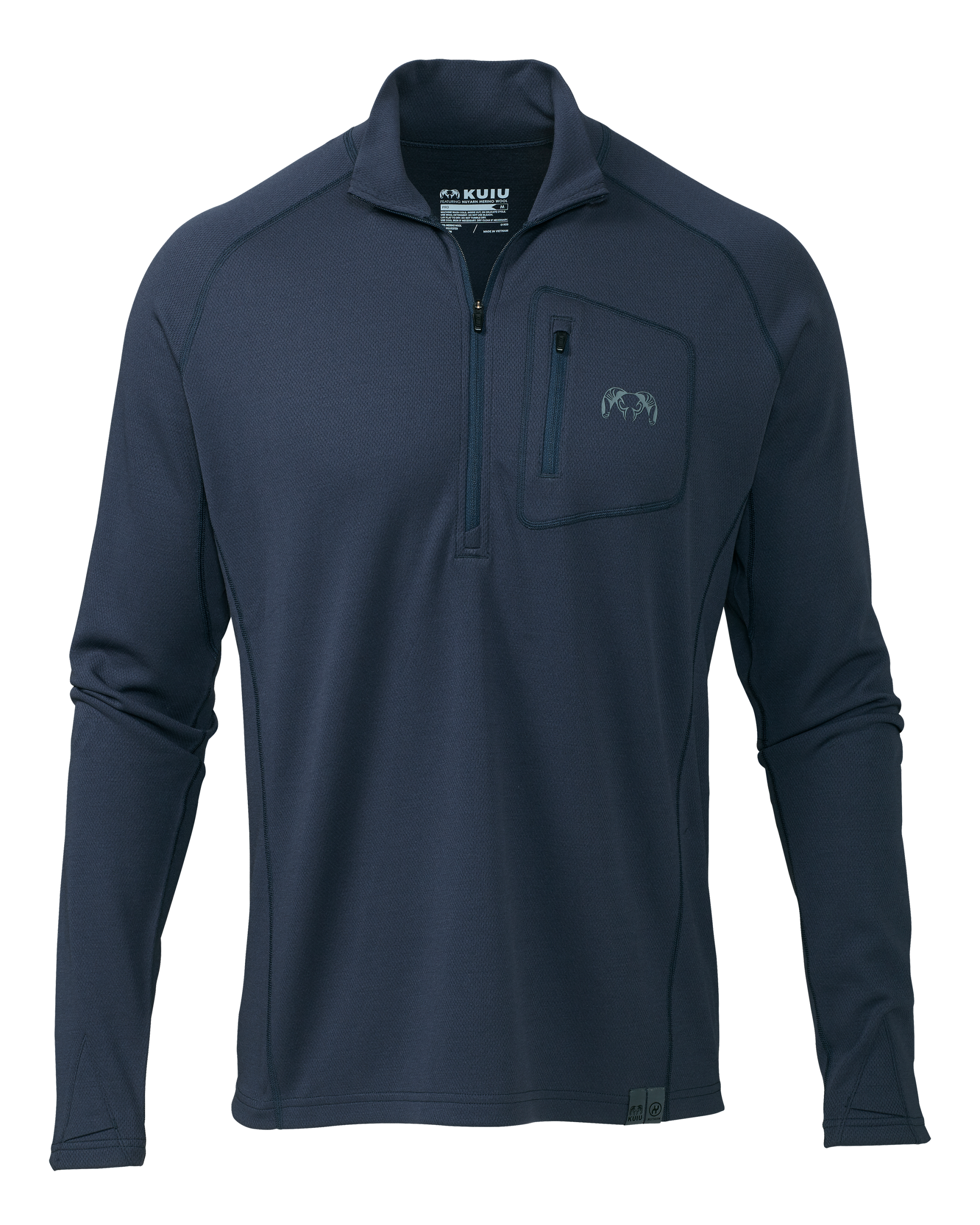 PRO Merino 200 Zip-T | Steel Blue