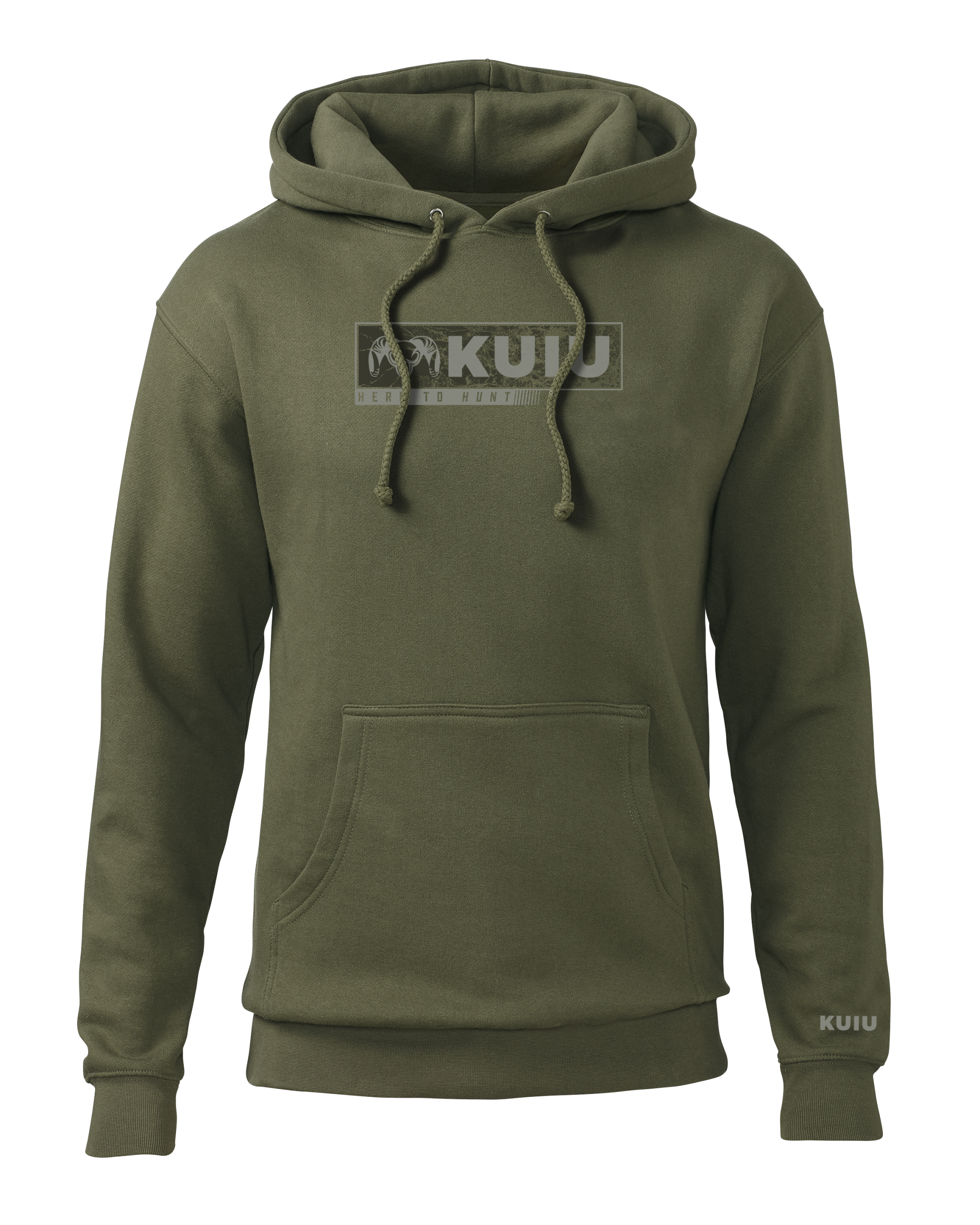 Outlet KUIU Here to Hunt Gritstone Hoodie | Army