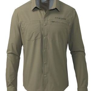 Mesa Vented LS Snap Shirt | Khaki
