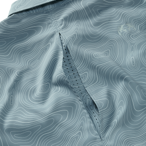 Alternative view of Mesa Vented SS Snap Shirt Topo | Glacier Topo Print