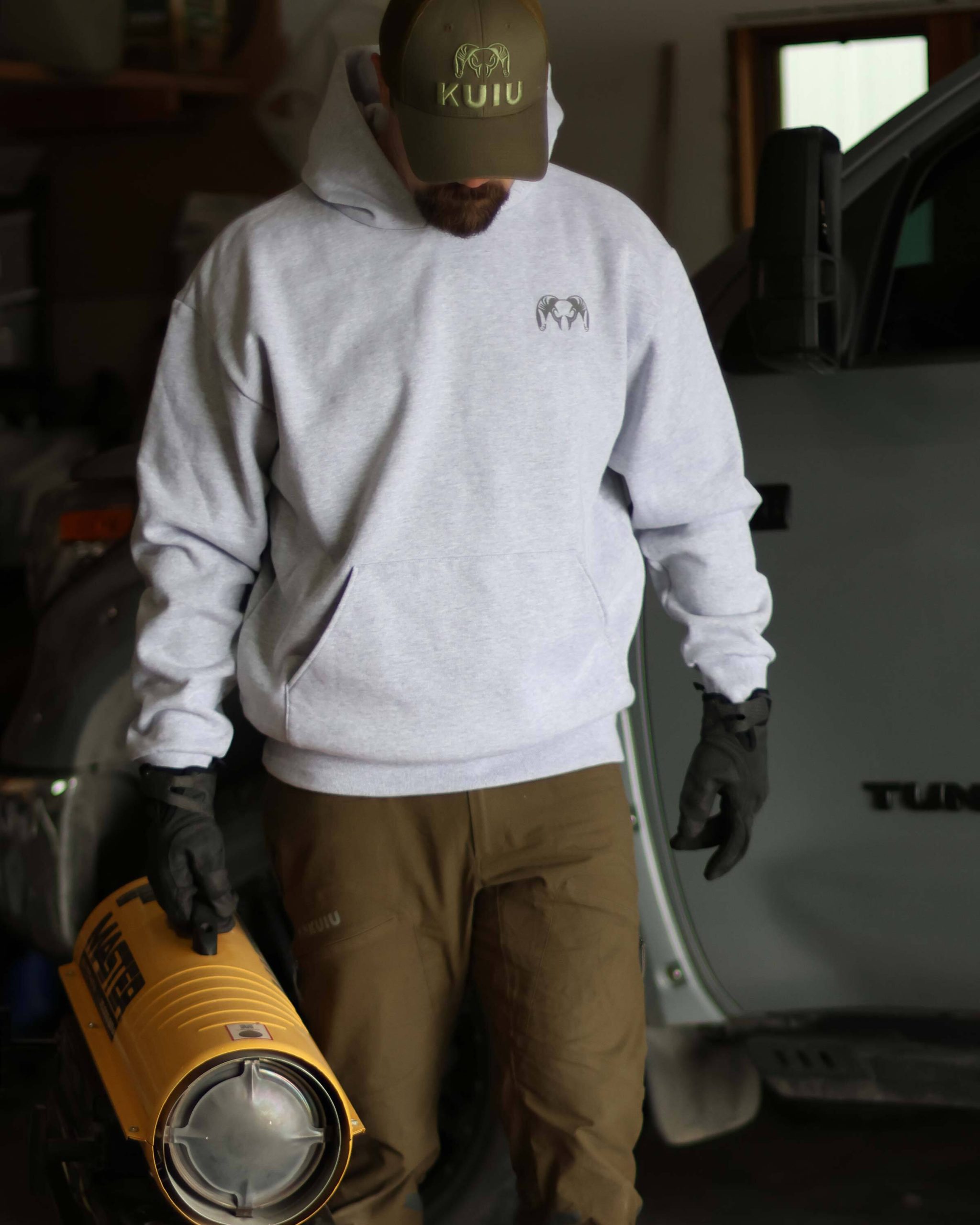 Workgrade Heavyweight Hoodie | Olive - 图片 6