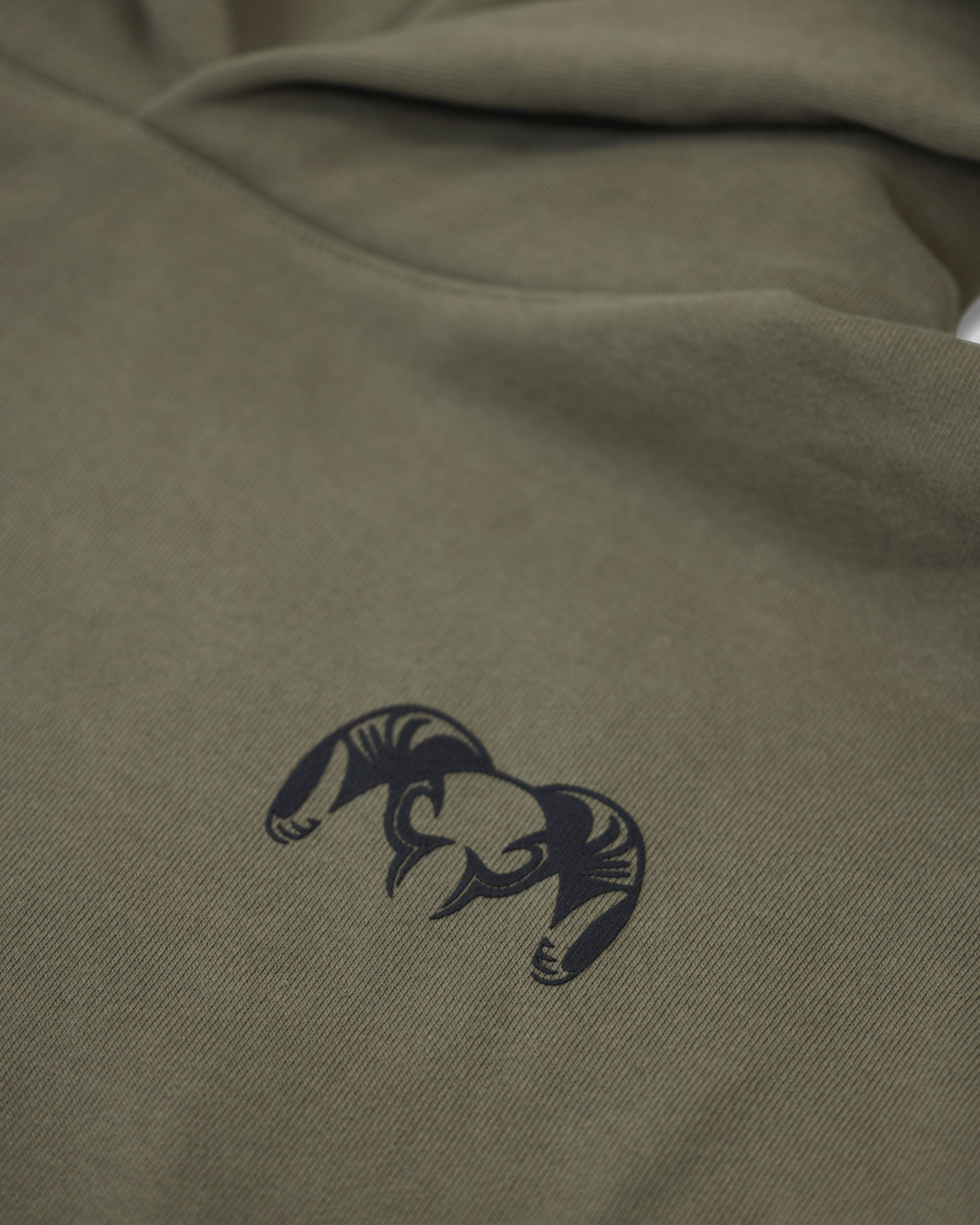 Workgrade Heavyweight Hoodie | Olive - 图片 2