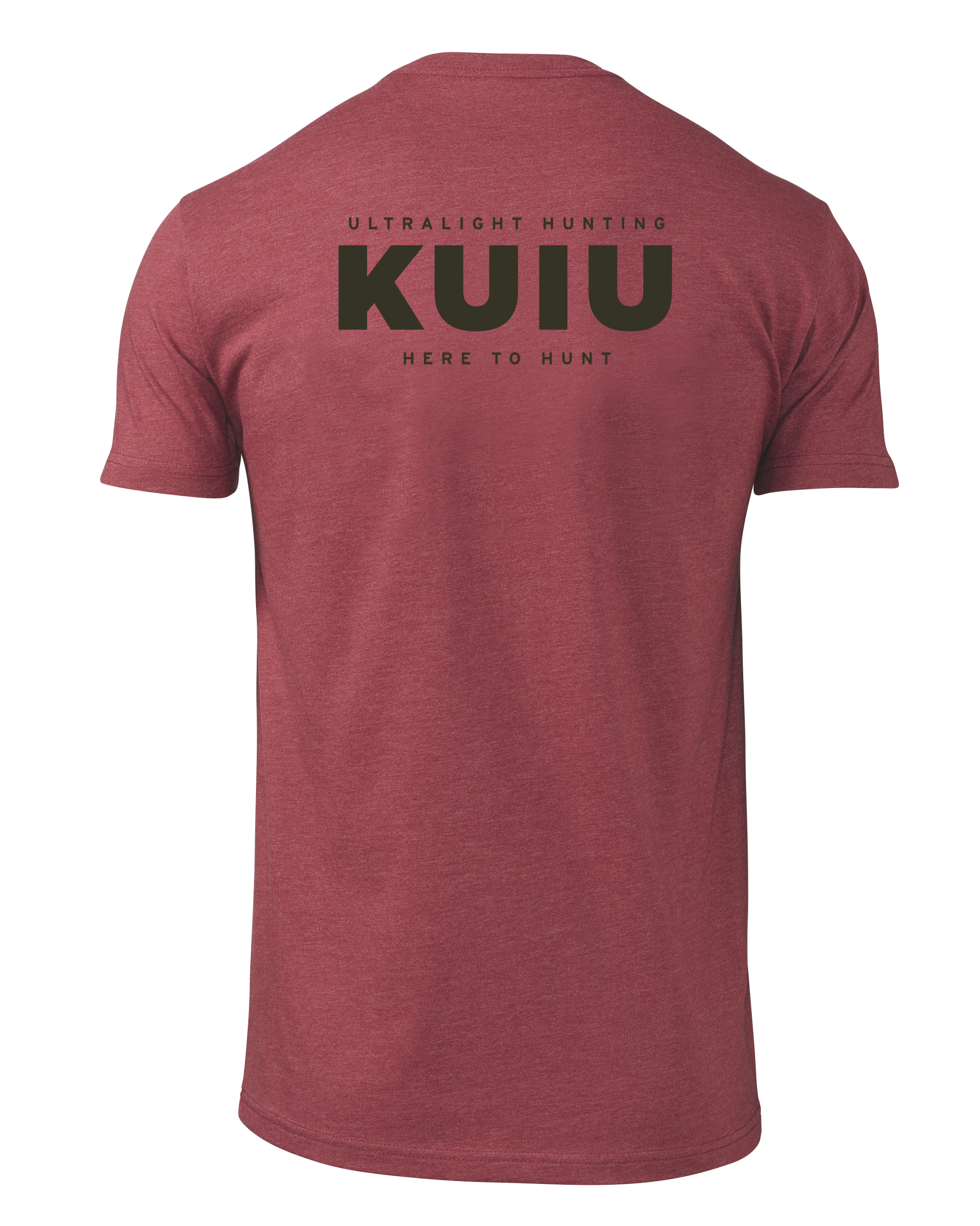 KUIU Here to Hunt Back Logo T-Shirt | Cardinal