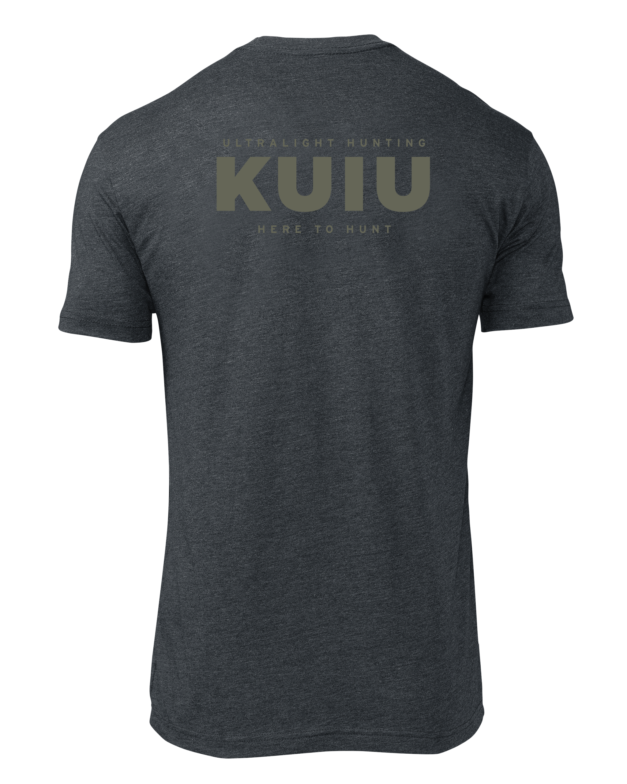 KUIU Here to Hunt Back Logo T-Shirt | Charcoal