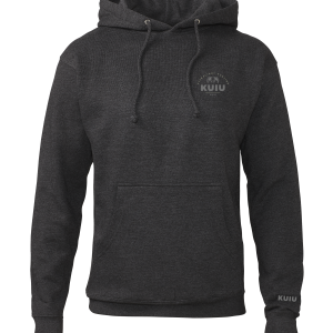 Outlet KUIU Stacked Chest Logo Hoodie | Charcoal