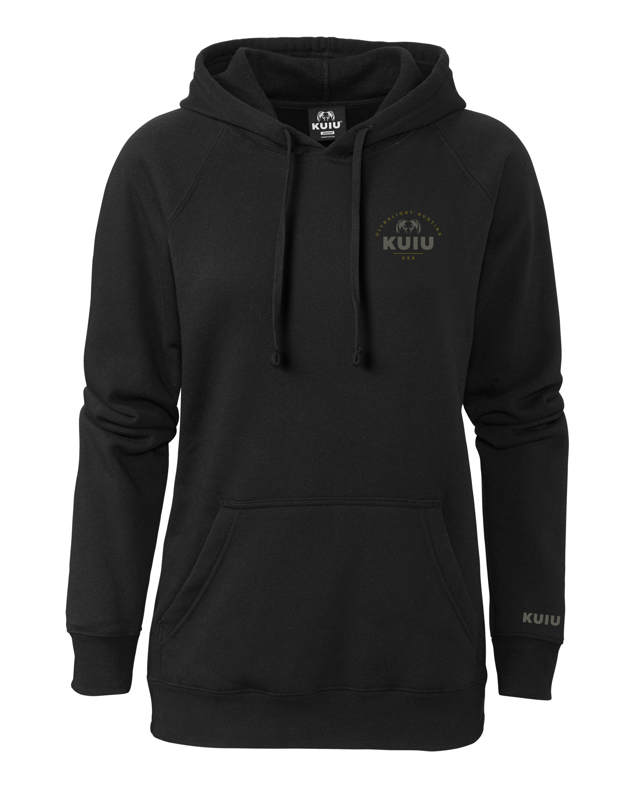 Outlet KUIU Women's Stacked Chest Logo Hoodie | Black