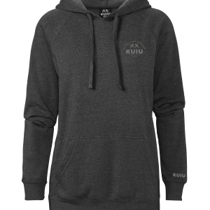 KUIU Women's Stacked Chest Logo Hoodie | Charcoal