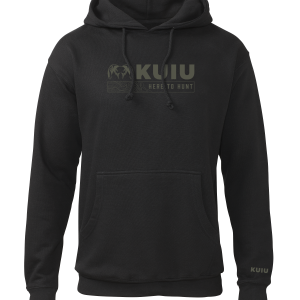Outlet KUIU Topo Here to Hunt Hoodie | Black