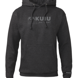 Outlet KUIU Topo Here to Hunt Hoodie | Charcoal