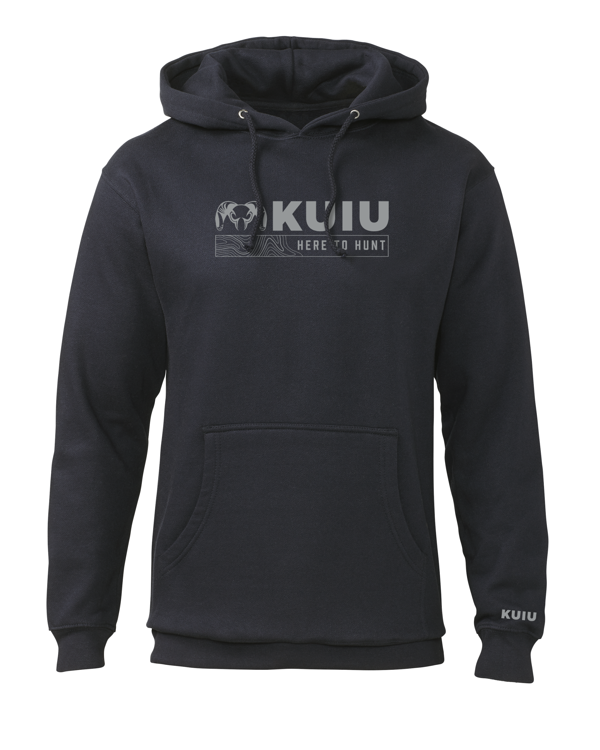 Outlet KUIU Topo Here to Hunt Hoodie | Navy