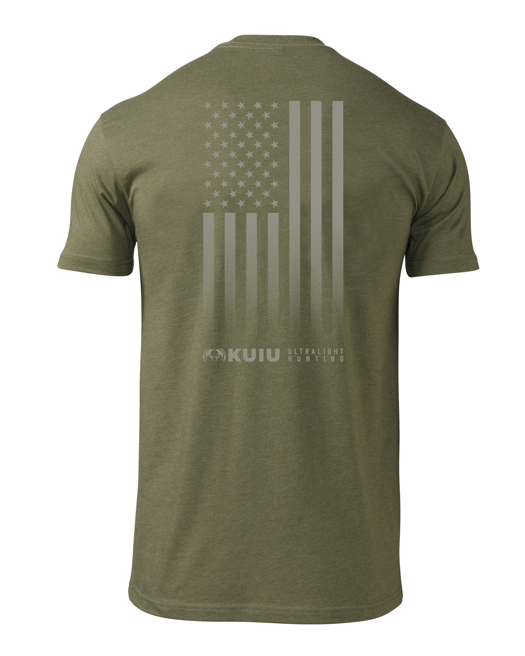 KUIU Vertical Flag Logo T-Shirt | Military Green