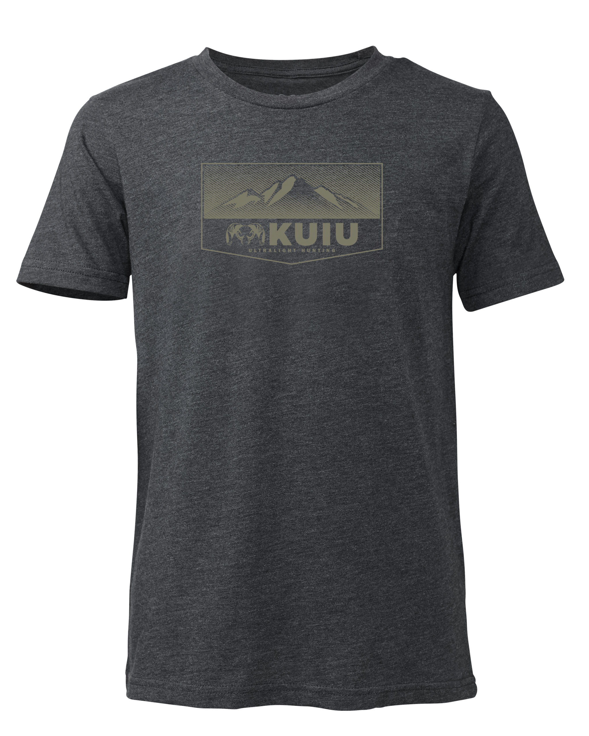 Youth Ultralight Mountain Logo T-Shirt | Charcoal